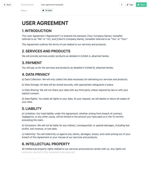 [APP] User Agreements .